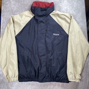 Chaps Ralph Lauren Jacket Mens Large Nylon Windbreaker Full Zip Retro